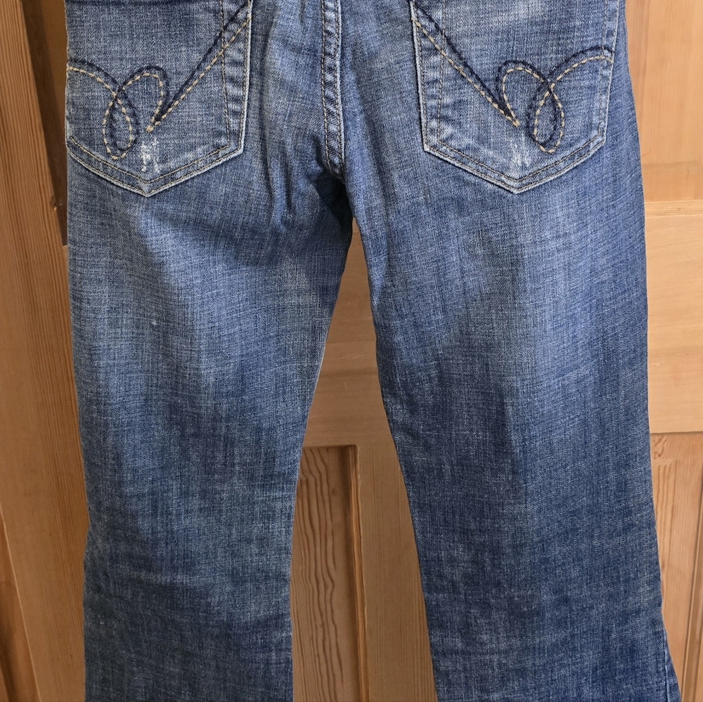 Y2K Vintage Refuge Low-rise Women's Blue Jeans Size 7 90s Denim Casual - Picture 3 of 7